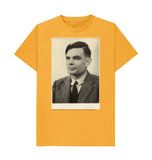 Mustard Alan Turing Unisex t-shirt