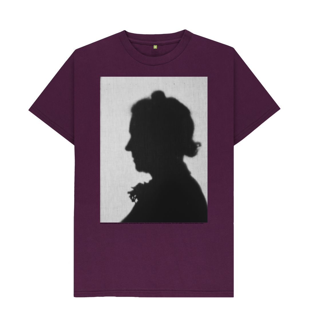 Purple dame caroline harriet hasslett unisex crew neck t shirt