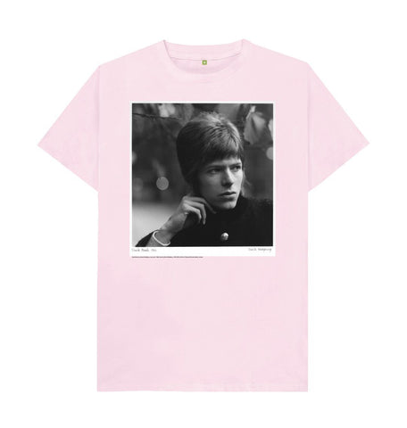 Pink David Bowie Unisex Crew Neck T-shirt