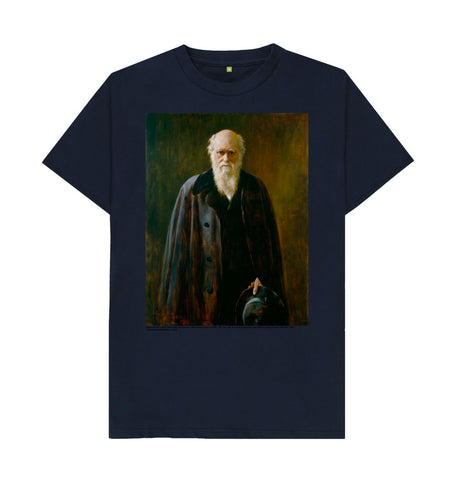 Navy Blue Charles Darwin Unisex T-Shirt