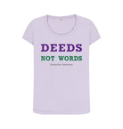 Violet Emmeline Pankhurst Quote Womens Scoop T-shirt