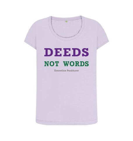 Violet Emmeline Pankhurst Quote Womens Scoop T-shirt