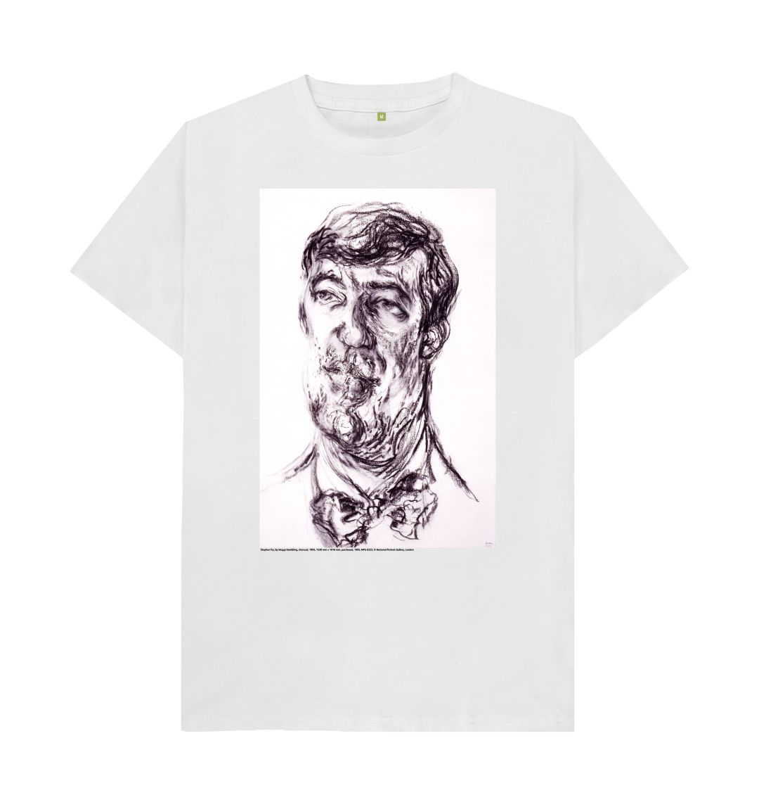 White stephen fry unisex t shirt