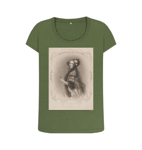 Khaki Ada Lovelace Women's Scoop Neck T-shirt