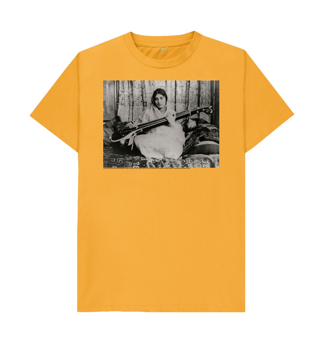 Mustard noor inayat khan unisex crew neck t shirt