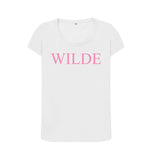 White Wilde women's scoop neck t-shirt