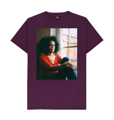 Purple Bernardine Evaristo Unisex t-shirt