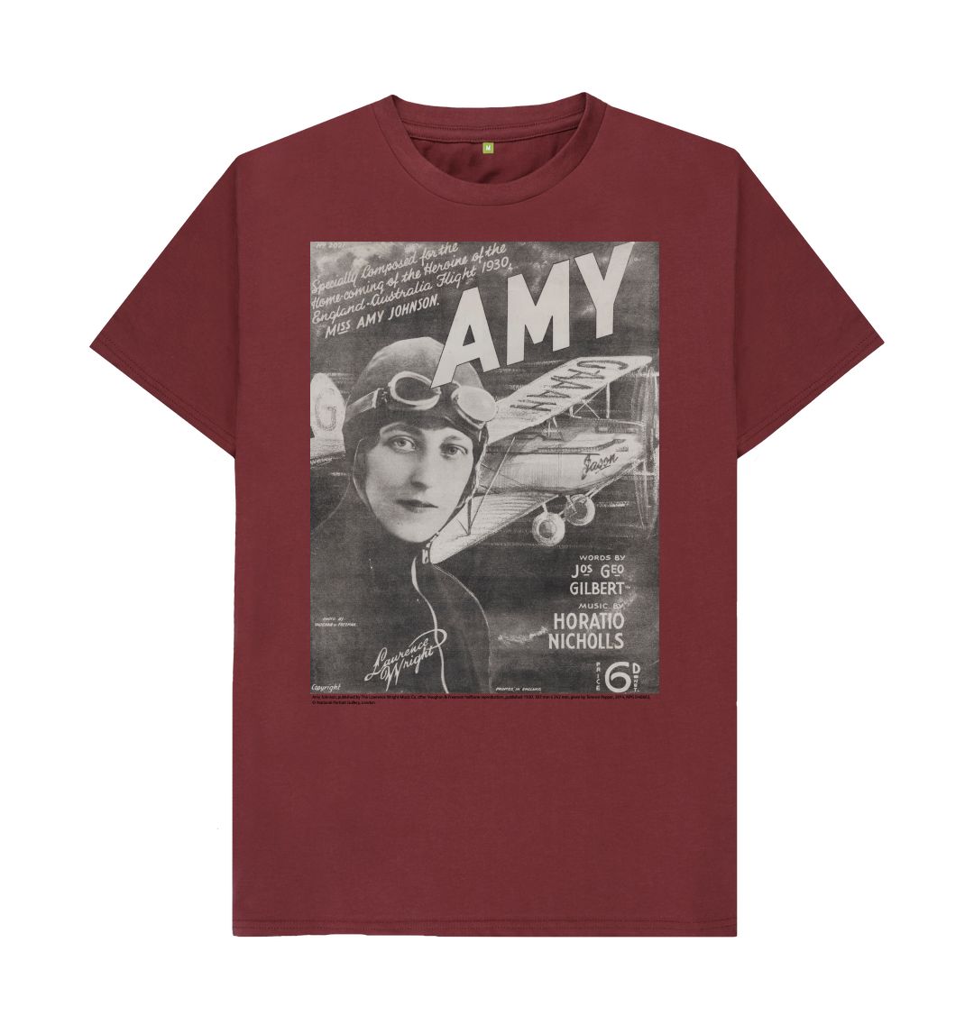 Red wine amy johnson sheet music cover unisex t shirt
