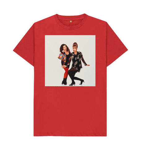 Red Joanna Lumley; Jennifer Saunders as Edina and Patsy in 'Absolutely Fabulous' Unisex Crew Neck T-shirt