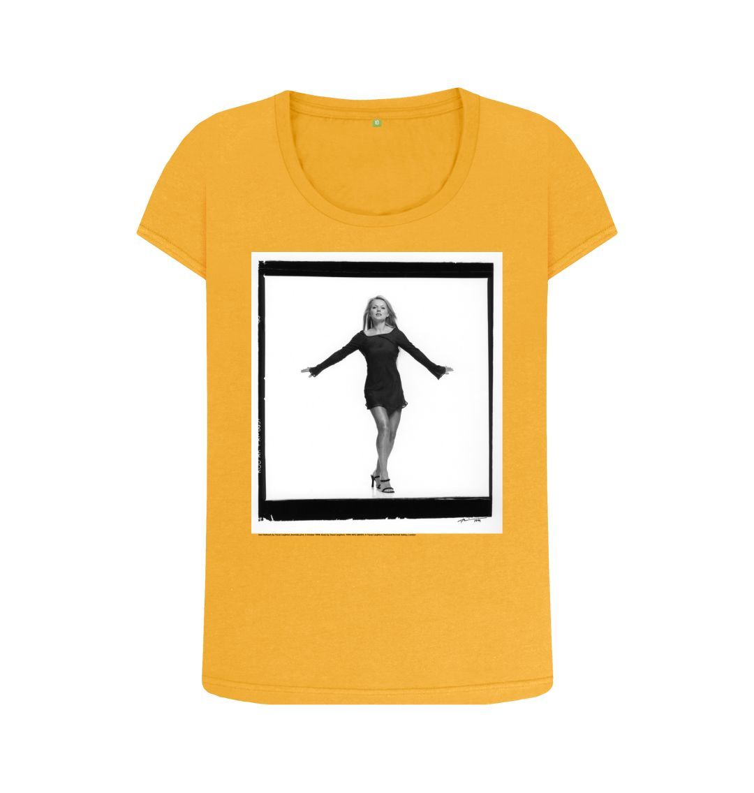 Mustard geri halliwell women's scoop neck t shirt