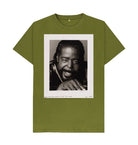 Moss Green Barry White Unisex Crew Neck T-shirt