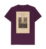 Purple William Shakespeare Unisex T-Shirt