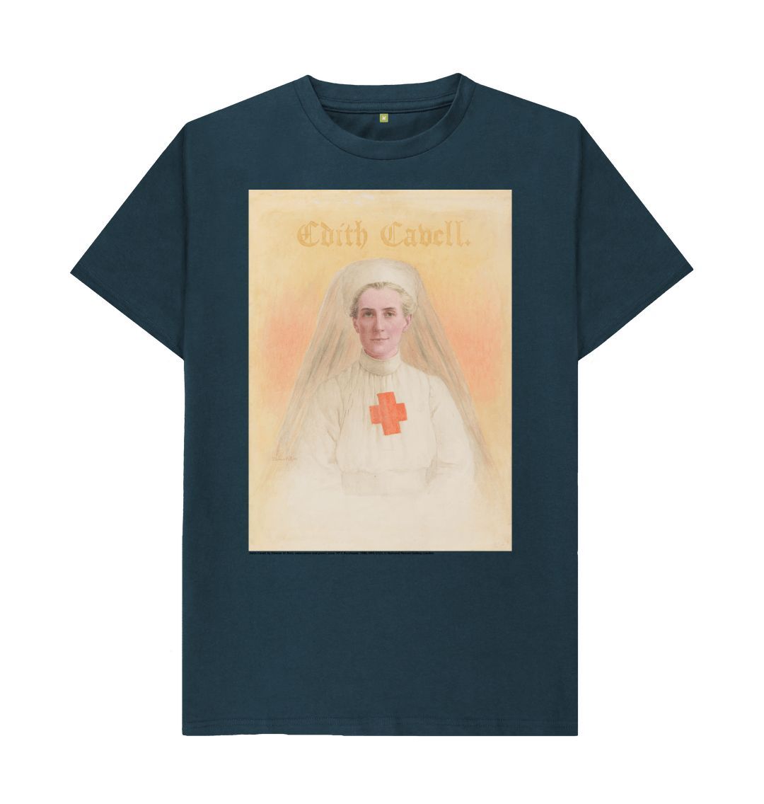 Denim blue edith cavell unisex crew neck t shirt