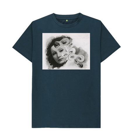 Denim Blue Greta Garbo Unisex t-shirt