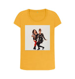 Mustard Joanna Lumley; Jennifer Saunders as Edina and Patsy in 'Absolutely Fabulous' Women's Scoop Neck T-shirt
