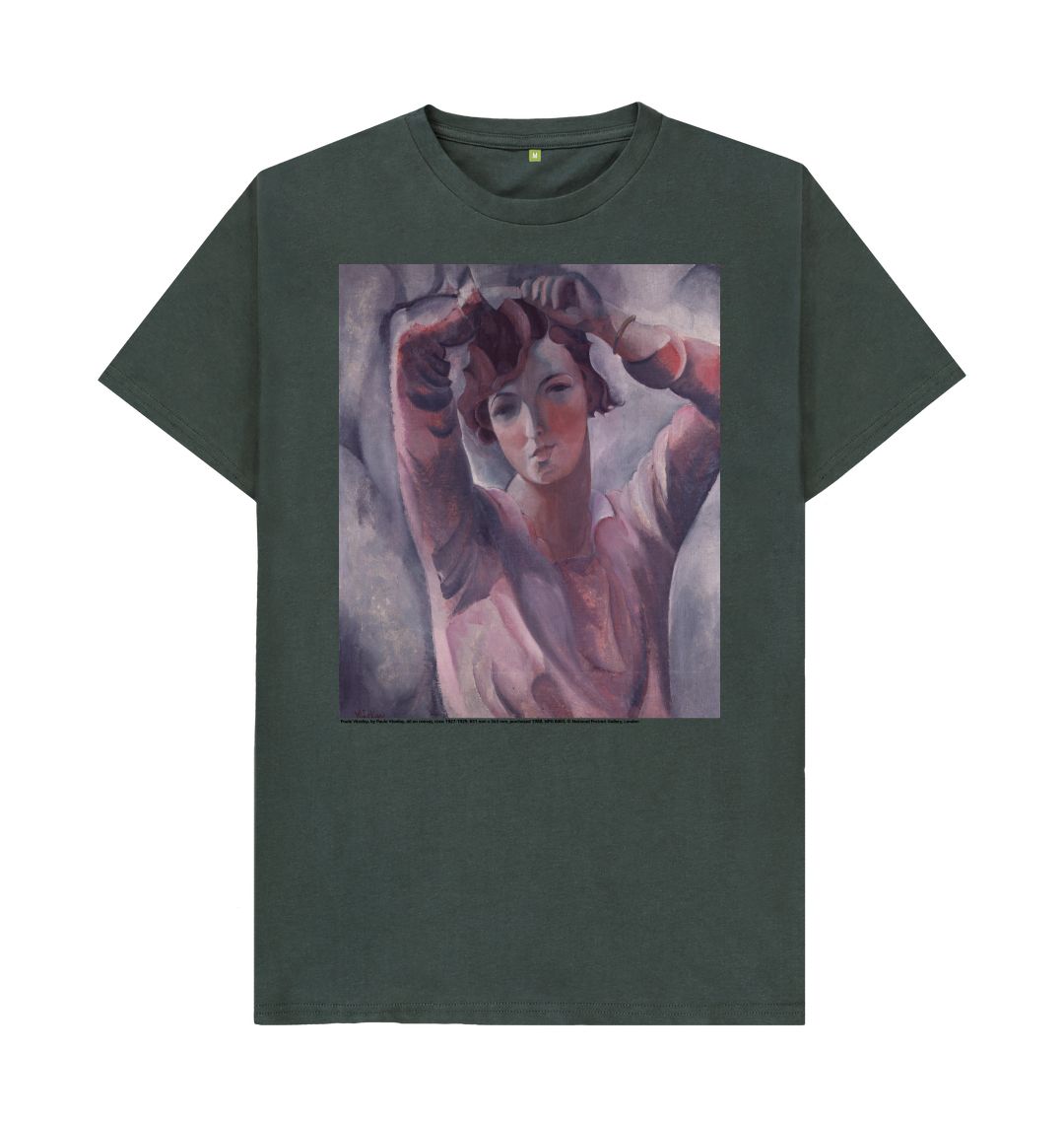 Dark grey paule vezelay unisex t shirt