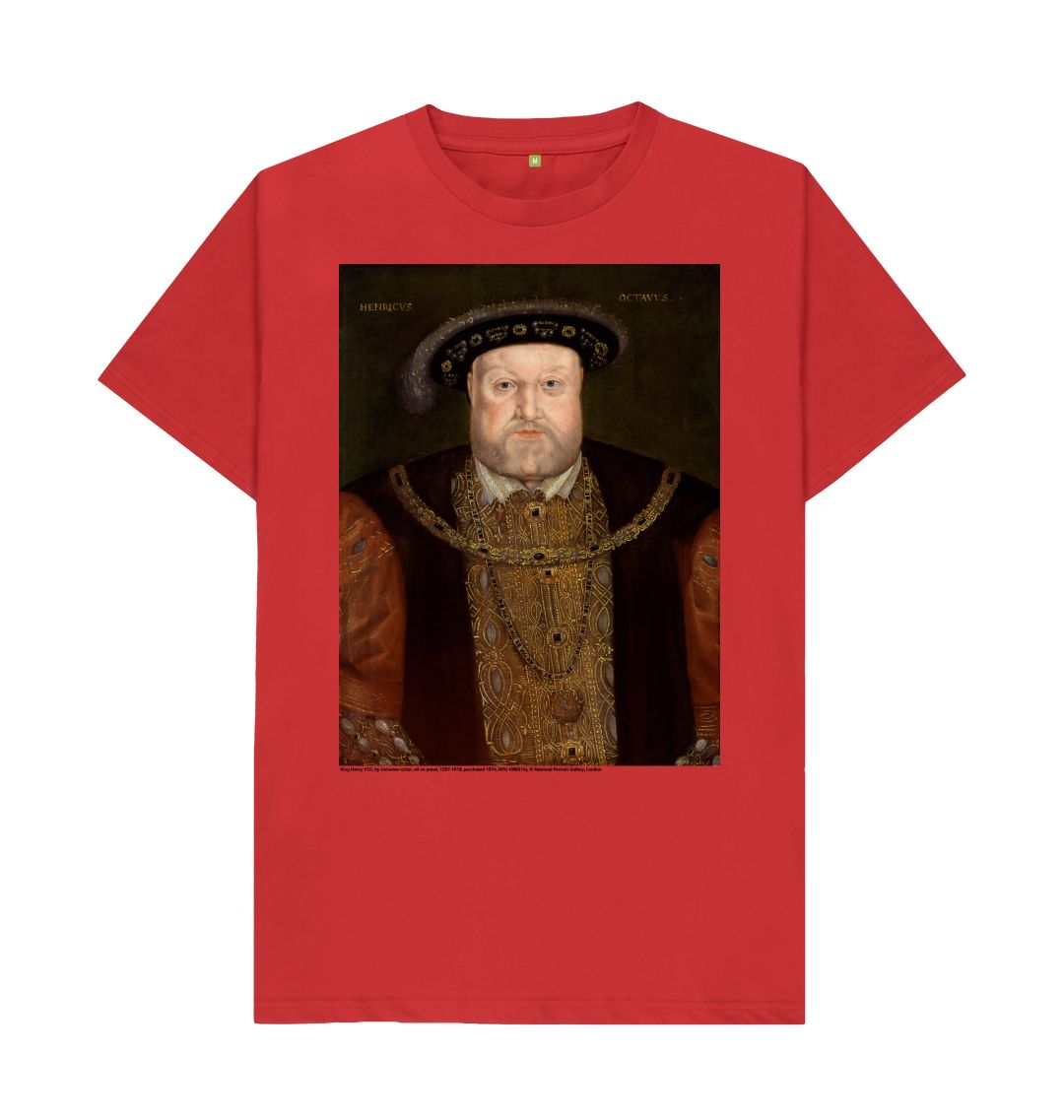 Red king henry viii  unisex t shirt
