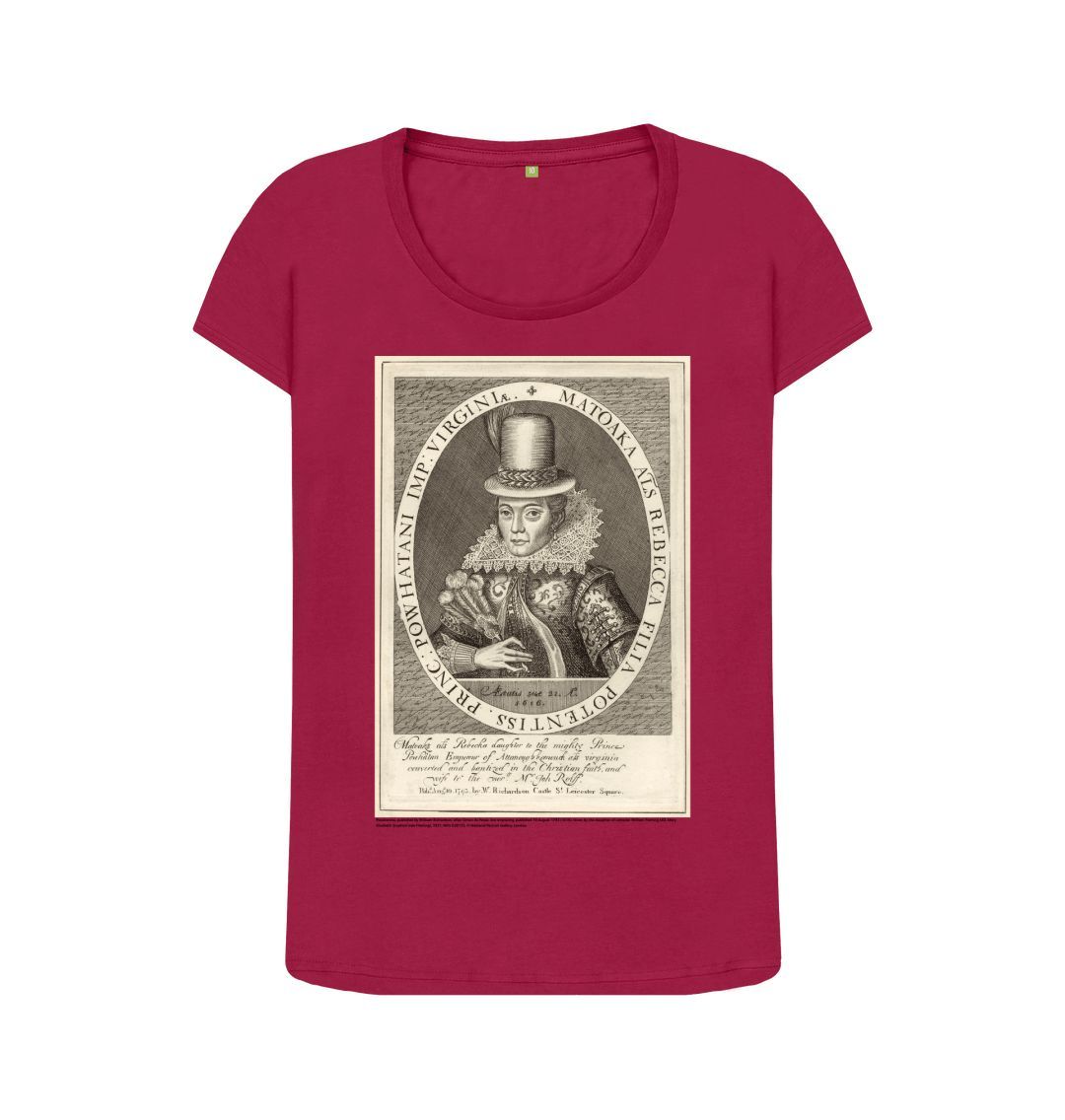 Cherry pocahontas women's scoop neck t shirt