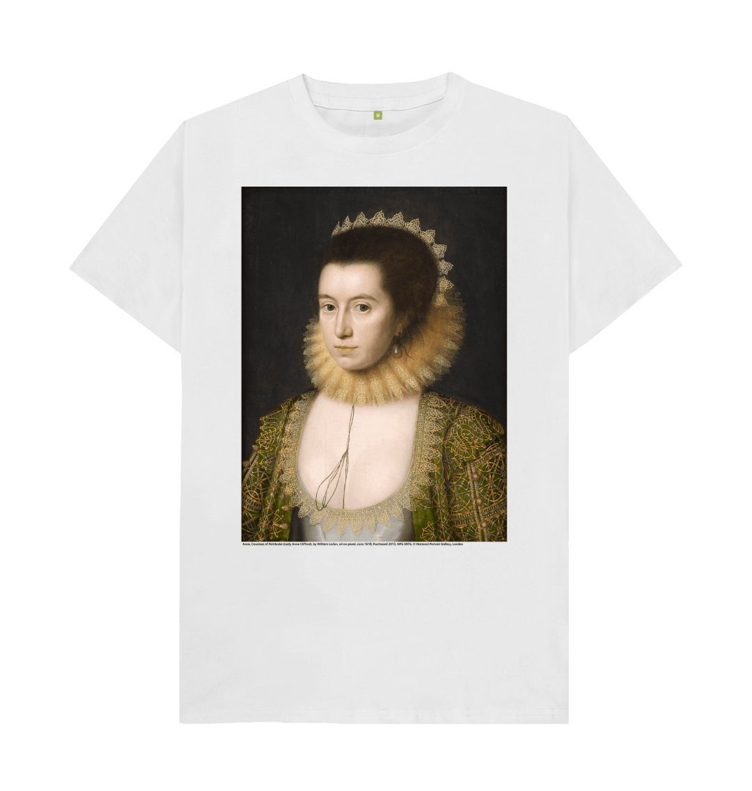 White anne, countess of pembroke unisex crew neck t shirt