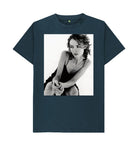Denim Blue Saffron Burrows Unisex T-Shirt