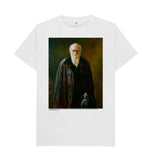 White Charles Darwin Unisex T-Shirt