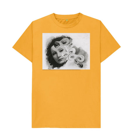 Mustard Greta Garbo Unisex t-shirt