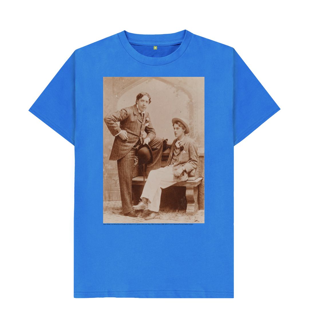 Bright blue oscar wilde and lord alfred bruce douglas unisex t shirt