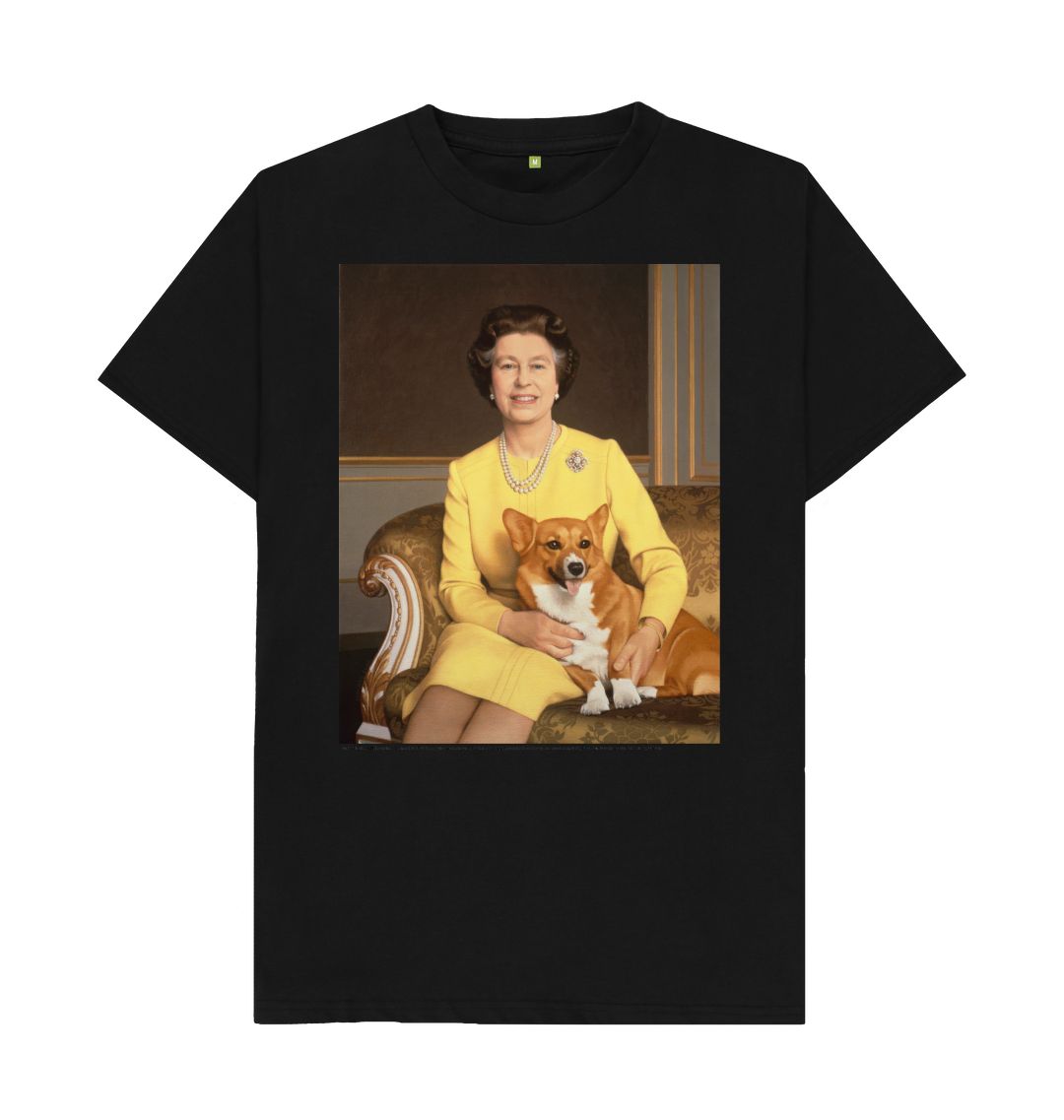 Black queen elizabeth ii unisex t shirt