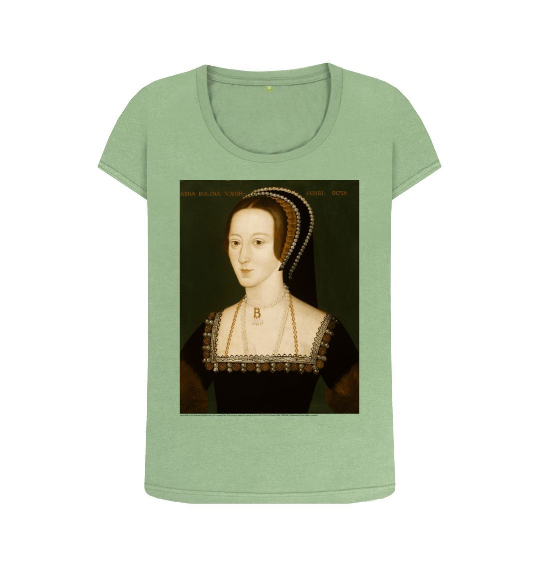 Sage anne boleyn women's scoop neck t shirt