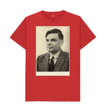 Red Alan Turing Unisex t-shirt