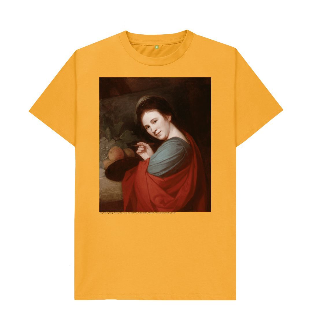 Mustard mary moser unisex crew neck t shirt