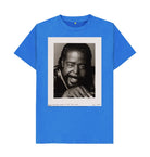 Bright Blue Barry White Unisex Crew Neck T-shirt