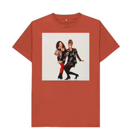 Rust Joanna Lumley; Jennifer Saunders as Edina and Patsy in 'Absolutely Fabulous' Unisex Crew Neck T-shirt