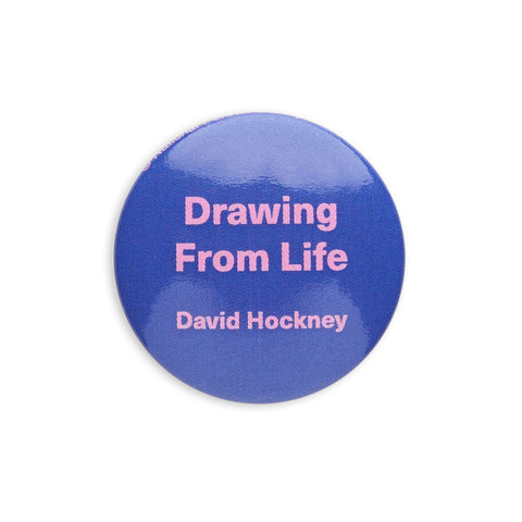 David Hockney : Dessin d'après nature Badge bleu