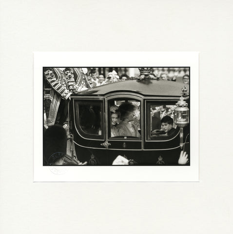 Royal Family Wedding Carriage, 1960 Brian Duffy Archive Mounted Print