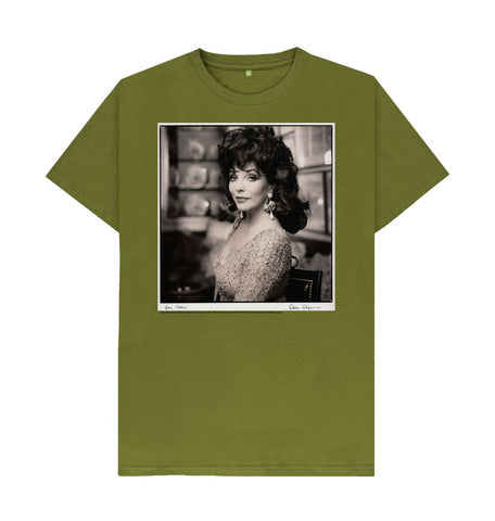 Moss Green Joan Collins Unisex T-Shirt