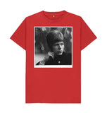 Red David Bowie Unisex Crew Neck T-shirt
