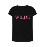 Black Wilde women's scoop neck t-shirt