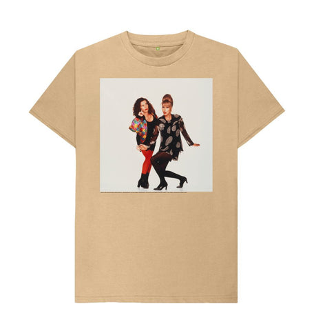 Sand Joanna Lumley; Jennifer Saunders as Edina and Patsy in 'Absolutely Fabulous' Unisex Crew Neck T-shirt