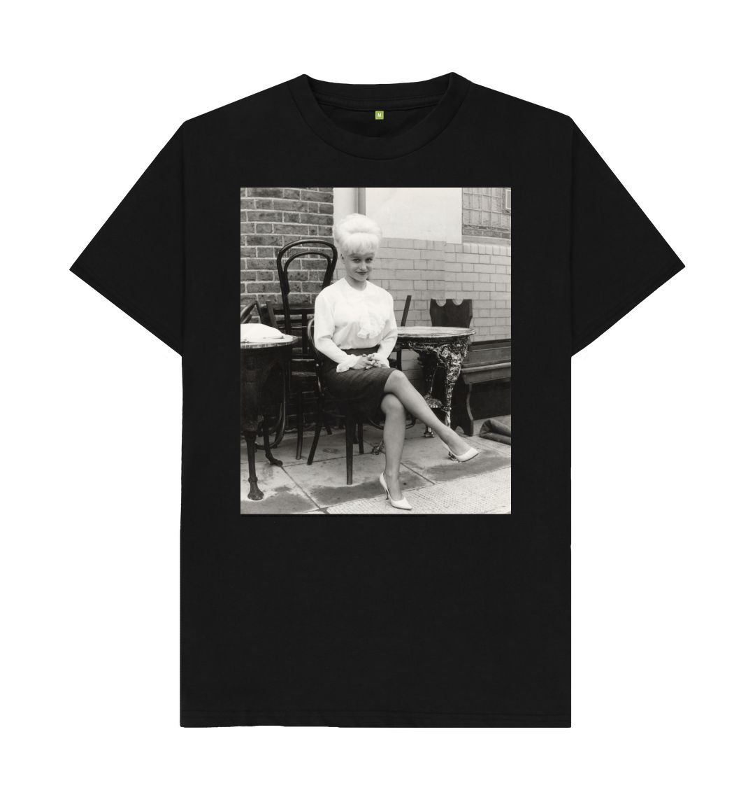 Black dame barbara windsor unisex crew neck t shirt