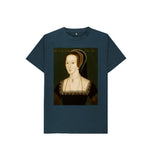 Denim Blue Anne Boleyn kids t-shirt