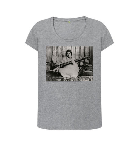 Athletic Grey Noor Inayat Khan Women's Scoop Neck T-shirt