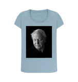 Stone Blue Sir David Attenborough Women's Scoop Neck T-shirt