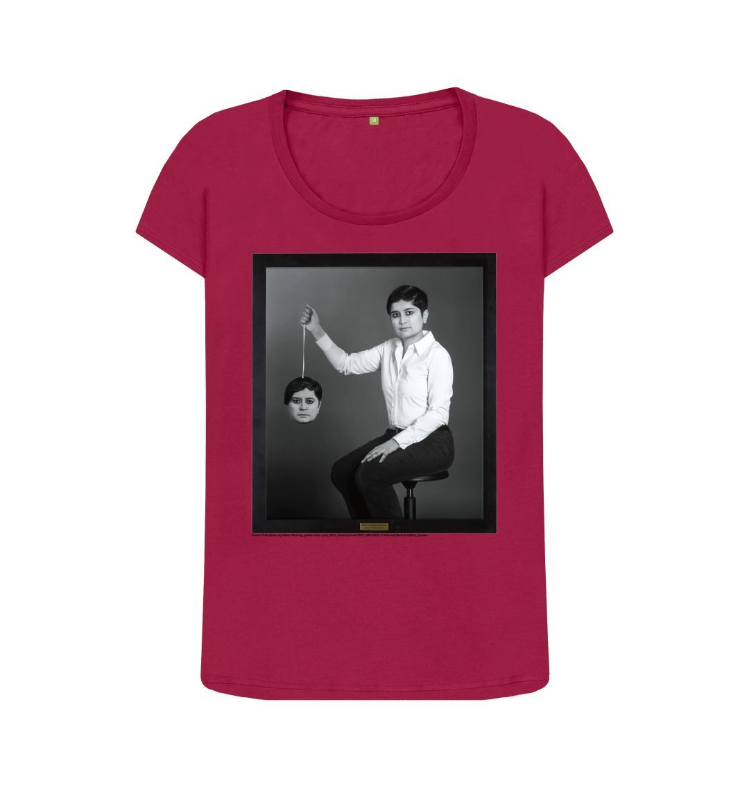 Cherry shami chakrabarti women's scoop neck t shirt