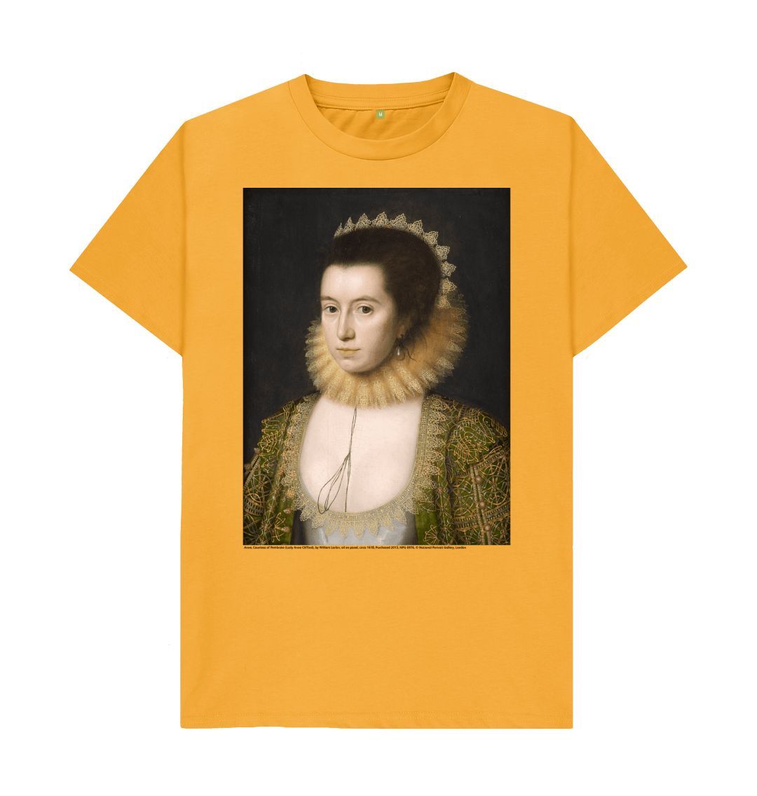 Mustard anne, countess of pembroke unisex crew neck t shirt