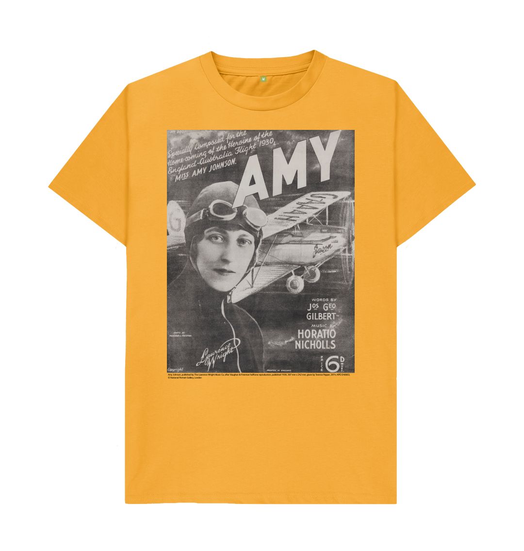 Mustard amy johnson sheet music cover unisex t shirt