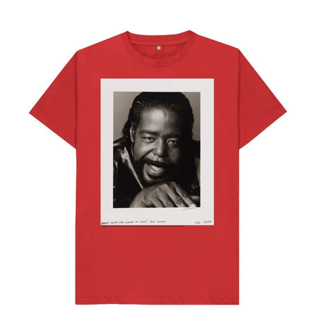 Red Barry White Unisex Crew Neck T-shirt