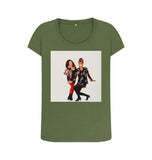 Khaki Joanna Lumley; Jennifer Saunders as Edina and Patsy in 'Absolutely Fabulous' Women's Scoop Neck T-shirt