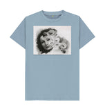 Stone Blue Greta Garbo Unisex t-shirt
