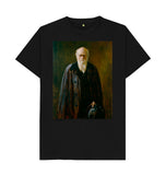 Black Charles Darwin Unisex T-Shirt